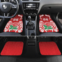 Custom England Rugby Car Mats Red Rose LT05