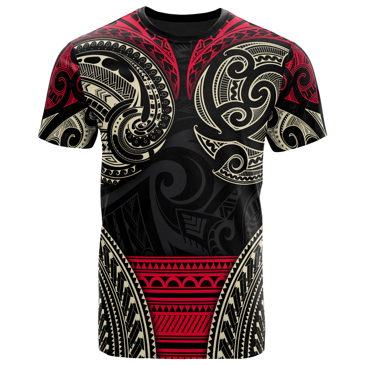 Polynesian Maori T Shirt Patterns Unisex Black - Polynesian Pride