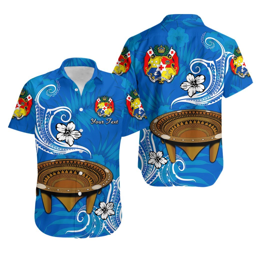 (Custom Personalised) Tonga Kumete Kava Bowl Sila Vibes - Blue Hawaiian Shirt LT8 Blue - Polynesian Pride