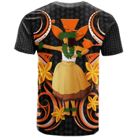 Hawaii Hula Girl Floral T Shirt LT12 - Polynesian Pride
