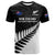 Custom New Zealand Silver Fern Rugby T Shirt All Black 2024 Go Champions Maori Pattern LT14