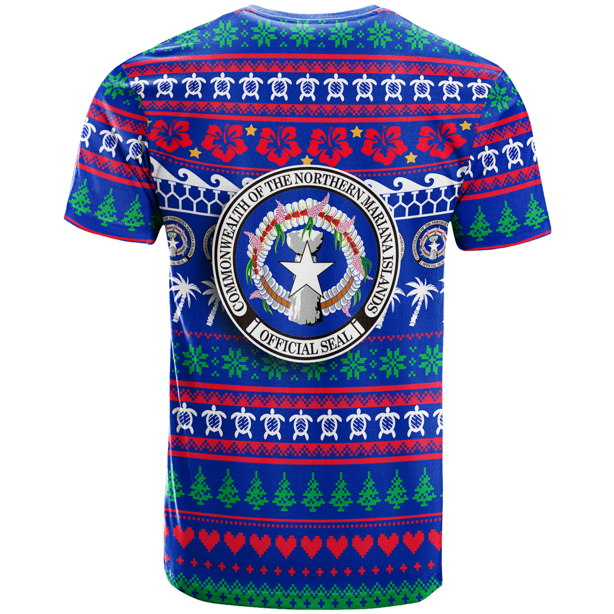 Northern Mariana Islands Christmas T Shirt Ugly Christmas LT12 - Polynesian Pride