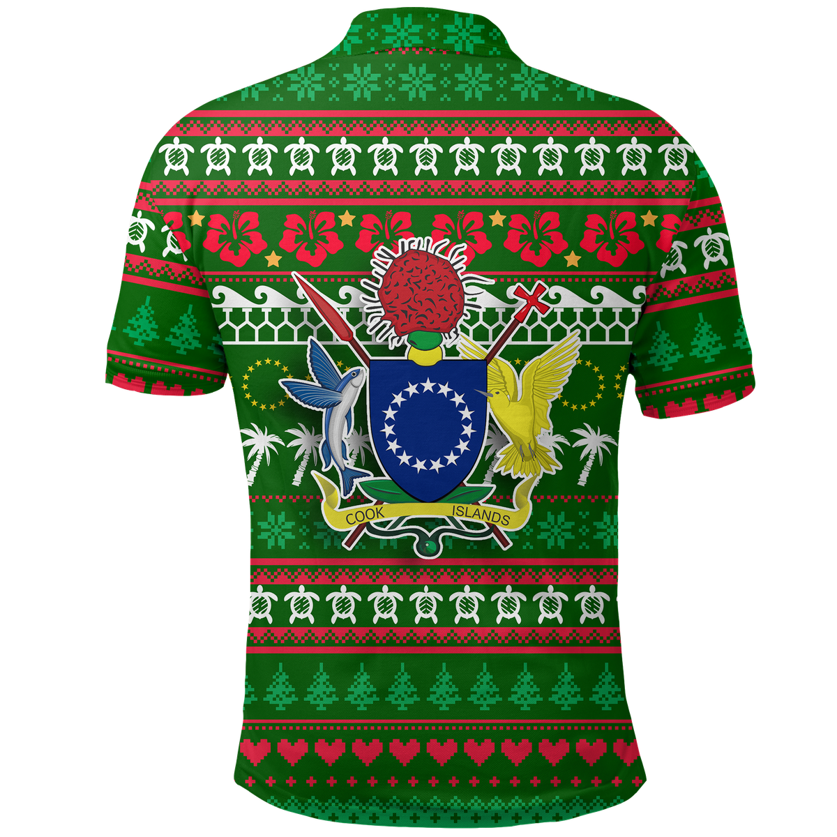 Cook Islands Christmas Polo Shirt Ugly Christmas LT12 - Polynesian Pride