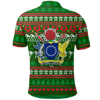 Cook Islands Christmas Polo Shirt Ugly Christmas LT12 - Polynesian Pride