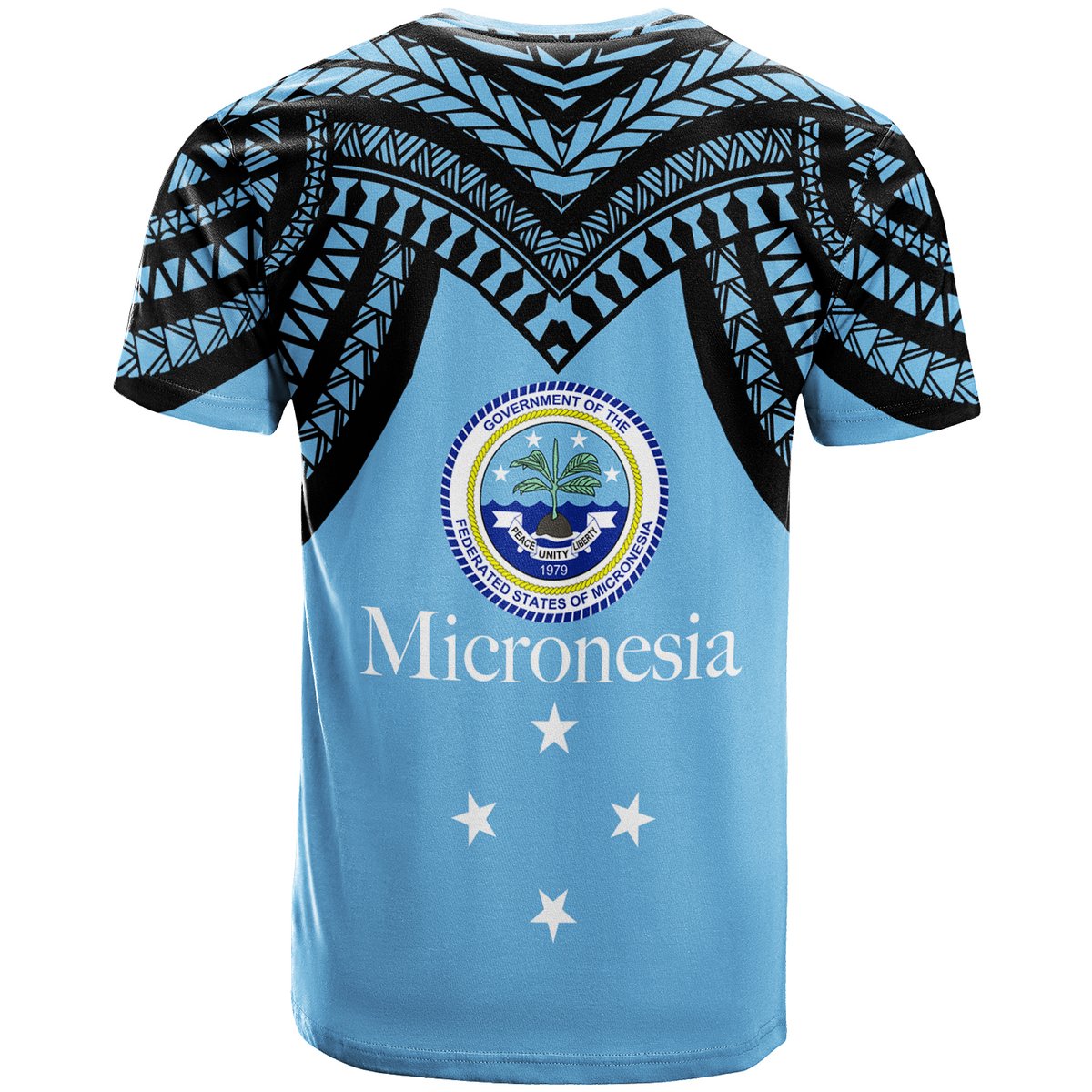 Federated States of Micronesia T Shirt Micronesia Pattern LT12 - Polynesian Pride