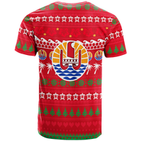 Tahiti Christmas T Shirt Ugly Christmas LT12 - Polynesian Pride