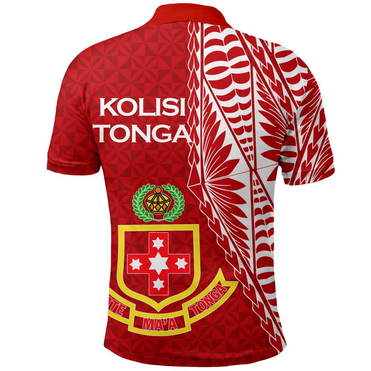 Kolisi Tonga Atele Polo Shirt Tongan Tribal LT12 - Polynesian Pride