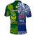 Custom Samoa Rugby and Australia Rugby Polo Shirt Toa Samoa Mix Kangaroos Pacific LT14 - Polynesian Pride