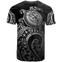 American Samoa T Shirt American Samoan Seal Polynesian Silver Turtle Tattoo - Polynesian Pride