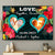 Custom Photo Polynesian Couples Canvas Together Forever Tropical Flowers CTM14 - Polynesian Pride