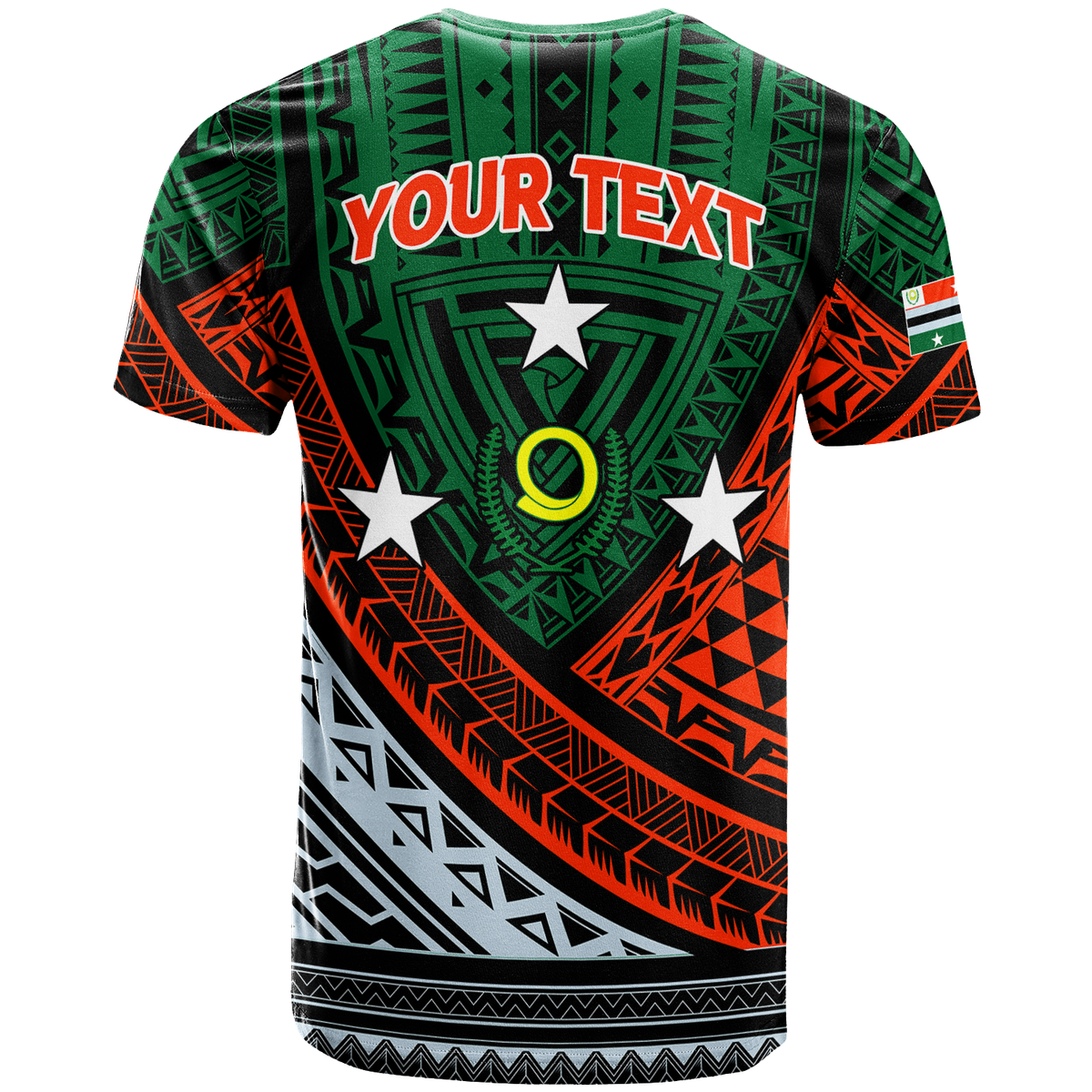Custom Vanuatu Penama Province Tribal Pattern T Shirt LT12 - Polynesian Pride