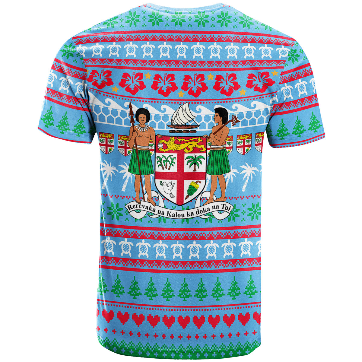 Fiji Christmas T Shirt Ugly Christmas LT12 - Polynesian Pride