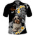 Custom Photo Happy International Dog Day Polo Shirt Tropical Flowers With Polynesian Pattern CTM14