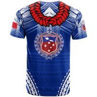 Custom Toa Samoa Rugby Ula Fala Art T Shirt LT12 - Polynesian Pride