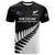 Custom New Zealand Silver Fern Rugby T Shirt All Black 2023 Go Champions Maori Pattern LT14