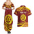 Personalised Tonga High School Couples Matching Summer Maxi Dress and Hawaiian Shirt Happy 77 Years Anniversary LT14