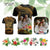 Custom Photo Pacific Tribal Tattoo T Shirt with Flowers Bouquet CTM09