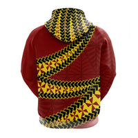 Tonga High School Zip up Hoodie Tongan Patterns LT20 - Polynesian Pride