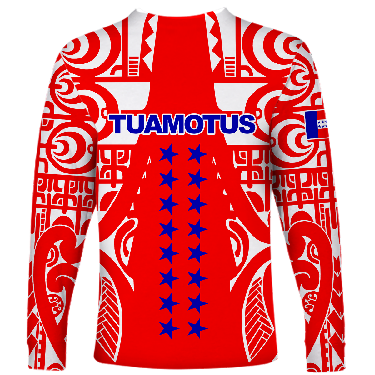 (Custom Personalised) Tuamotu Archipelago Tribal Tattoo Long Sleeve Shirt - LT12 - Polynesian Pride