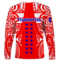 (Custom Personalised) Tuamotu Archipelago Tribal Tattoo Long Sleeve Shirt - LT12 - Polynesian Pride