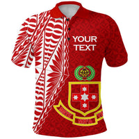 Custom Kolisi Tonga Atele Polo Shirt Tongan Tribal LT12 Red - Polynesian Pride