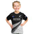 New Zealand Silver Fern Rugby Kid T Shirt All Black 2023 Go Champions Maori Pattern LT14