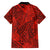 Red Hawaii Family Matching Off Shoulder Maxi Dress And Hawaiian Shirt Tribal Art LT14