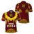 Custom Tonga School Graduation Polo Shirt Tongan Ngatu Pattern With Graduation Wreath  CTM05