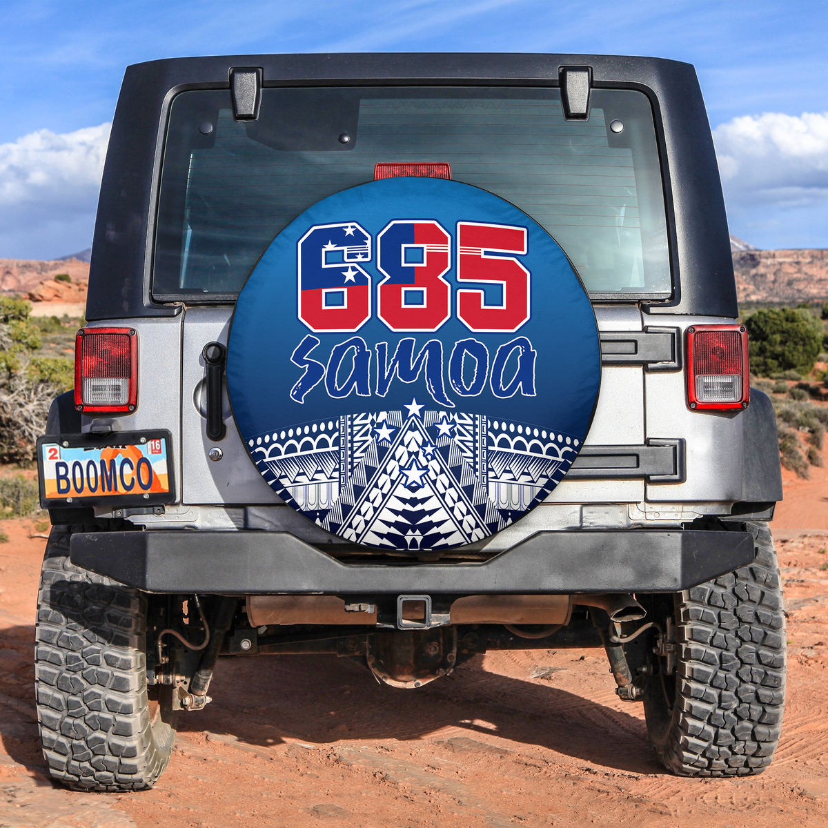Toa Samoa Rugby Spare Tire Cover 685 Samoan Proud Ver.01 LT13 No hole - Polynesian Pride