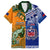 (Custom Personalised) Australia Wallabies And Toa Samoa Rugby Hawaiian Shirt Aboriginal Mix Polynesian LT14 Blue - Polynesian Pride