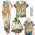 Hawaii Family Matching Outfits Tank Maxi Dress And Hawaiian Shirt Polynesian Shark Sea Turtle Dreamy LT14 - Polynesian Pride