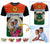 Penama Province Custom T Shirt With Photo Vanuatuan Boar's Tusk Flag Multicolored CTM09 - Polynesian Pride