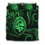 Polynesian Pride Guam With Polynesian Tribal Tattoo and Coat of Arms Bedding Set Green Version LT9 - Polynesian Pride