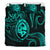 Polynesian Pride Guam With Polynesian Tribal Tattoo and Coat of Arms Bedding Set Turquoise Version LT9 - Polynesian Pride