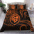 Polynesian Pride Guam With Polynesian Tribal Tattoo and Coat of Arms Bedding Set Orange Version LT9 Orange - Polynesian Pride