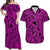 Polynesian Matching Dress and Hawaiian Shirt Tattoo Plumeria Pink LT14 Pink - Polynesian Pride