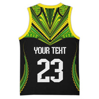 Custom Cook Islands Basketball Jersey Tatau Art Sport Style Black Color CTM03 - Polynesian Pride