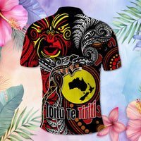 Aotearoa and Australia Toitu Te Tiriti Polo Shirt Honour the Treaty - Stand Together Stand Stronger
