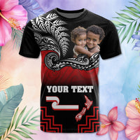 Custom Photo Aotearoa Toitu Te Tiriti T Shirt New Zealand Honour the Treaty - Fight Together
