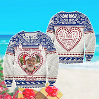 Custom Photo Polynesian Sweatshirt Memorial All I Want For Xmas Is You