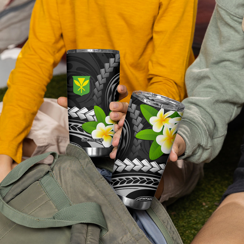 Custom AAPI Heritage Month Tumbler Cup Polynesian Tribal Tattoo