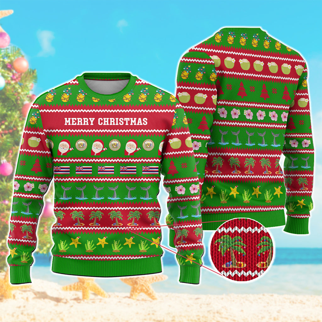 Custom Polynesian Countries Knitted Sweatshirt Funny Beach Style