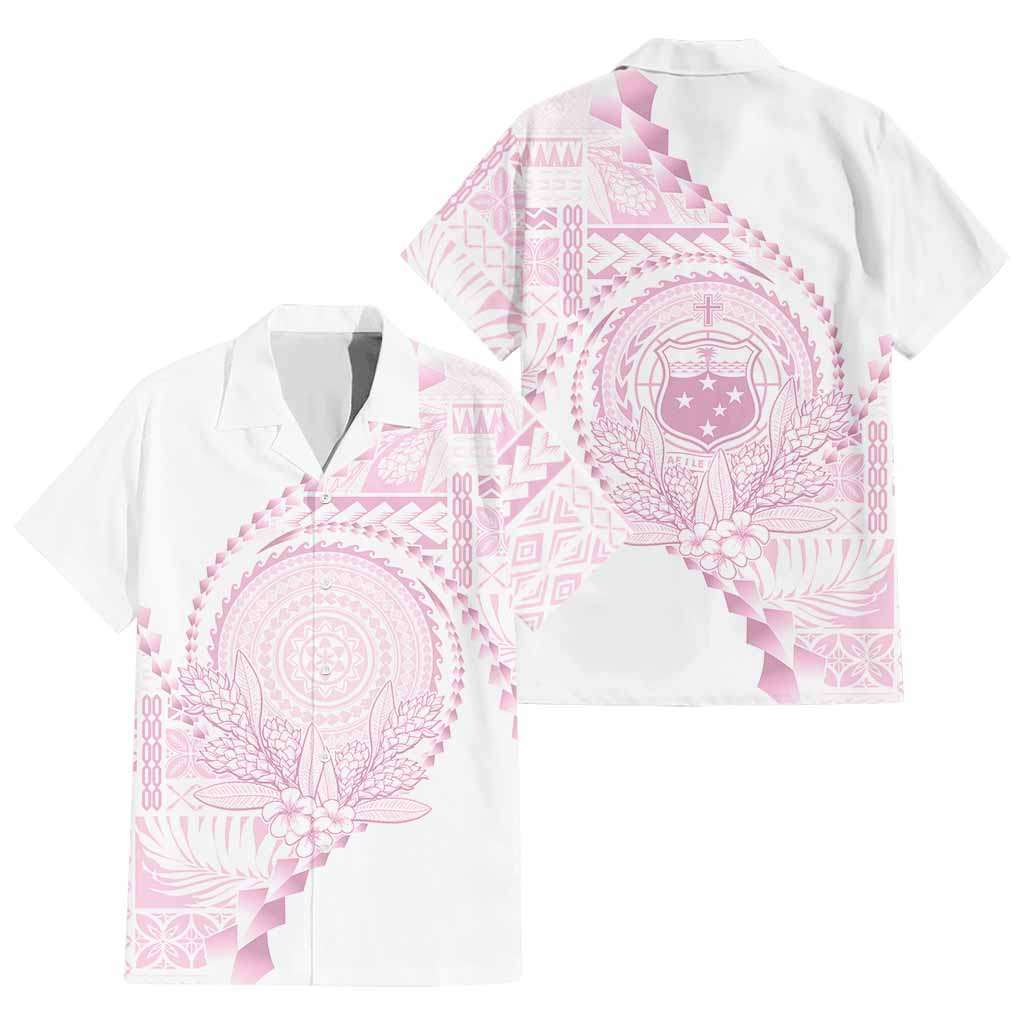 Custom Photo Samoa White Sunday Hawaiian Shirt Lotu Tamaiti Teuila With Samoan Siapo CTM05