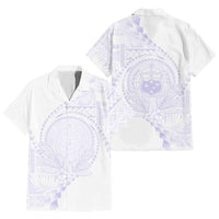 Custom Photo Samoa White Sunday Hawaiian Shirt Lotu Tamaiti Teuila With Samoan Siapo CTM05