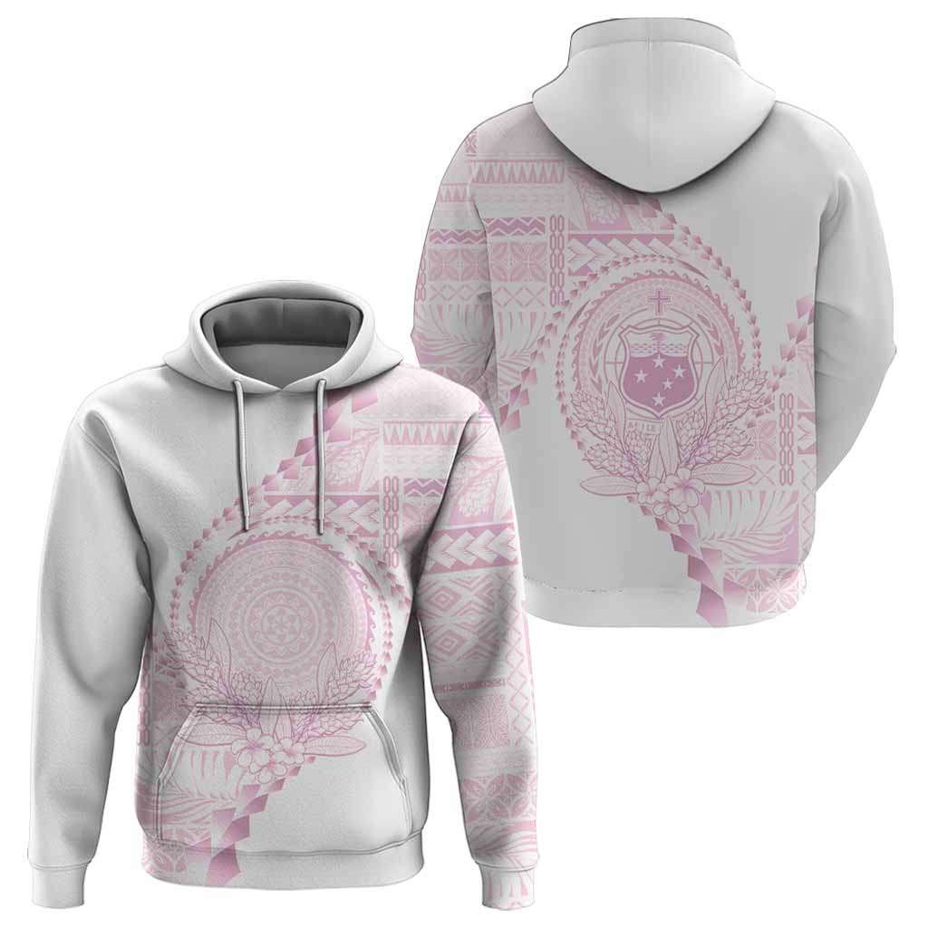 Custom Photo Samoa White Sunday Hoodie Lotu Tamaiti Teuila With Samoan Siapo CTM05