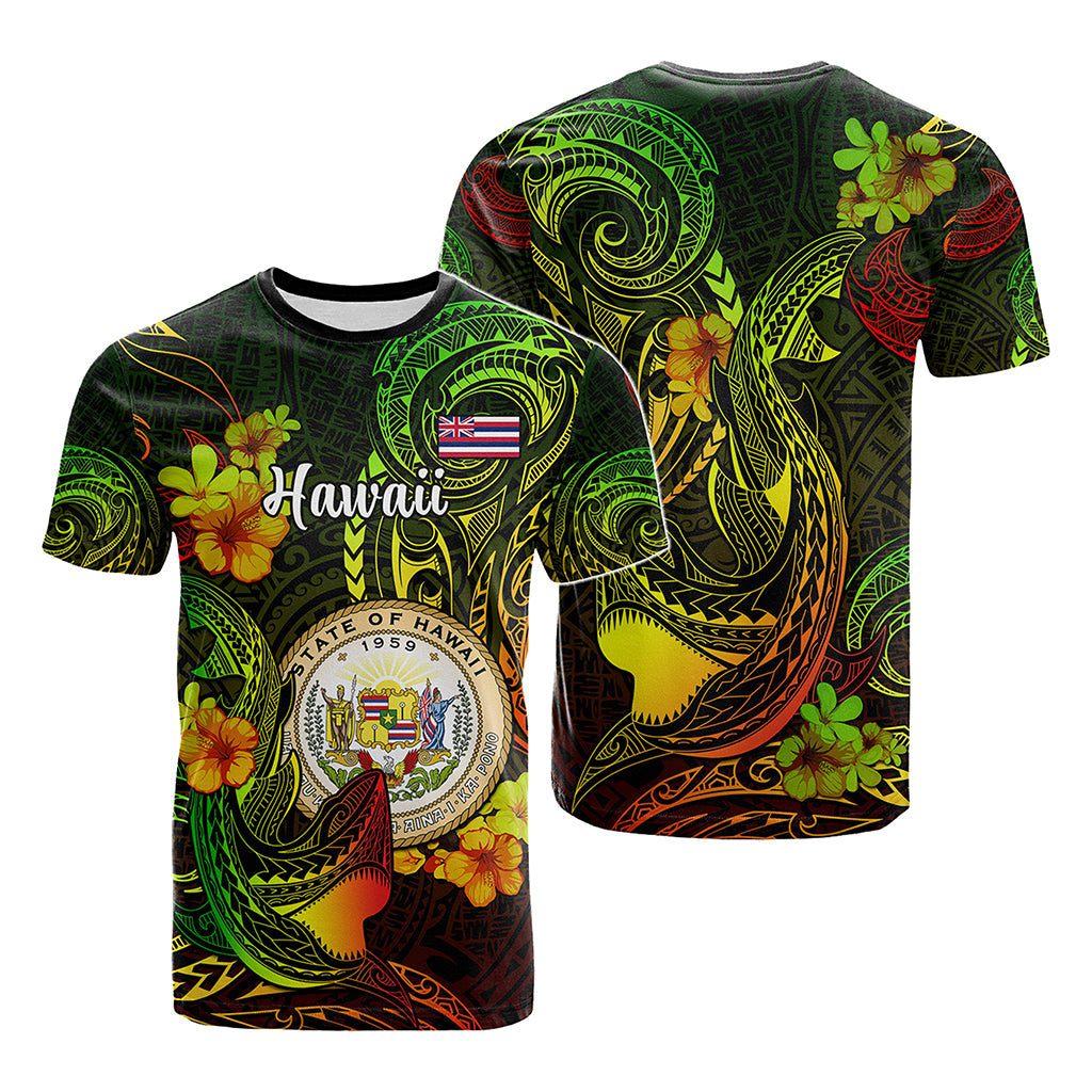 Custom Polynesian Countries T Shirt Coat Of Arms Polynesian Tribal Tattoo Shark