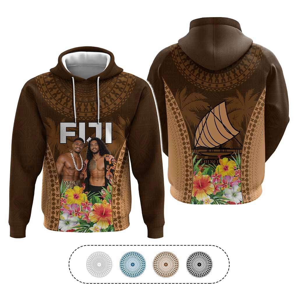 Custom Photo Fiji Day Hoodie Tropical Vibes CTM05 Pullover Hoodie Multicolor - Polynesian Pride