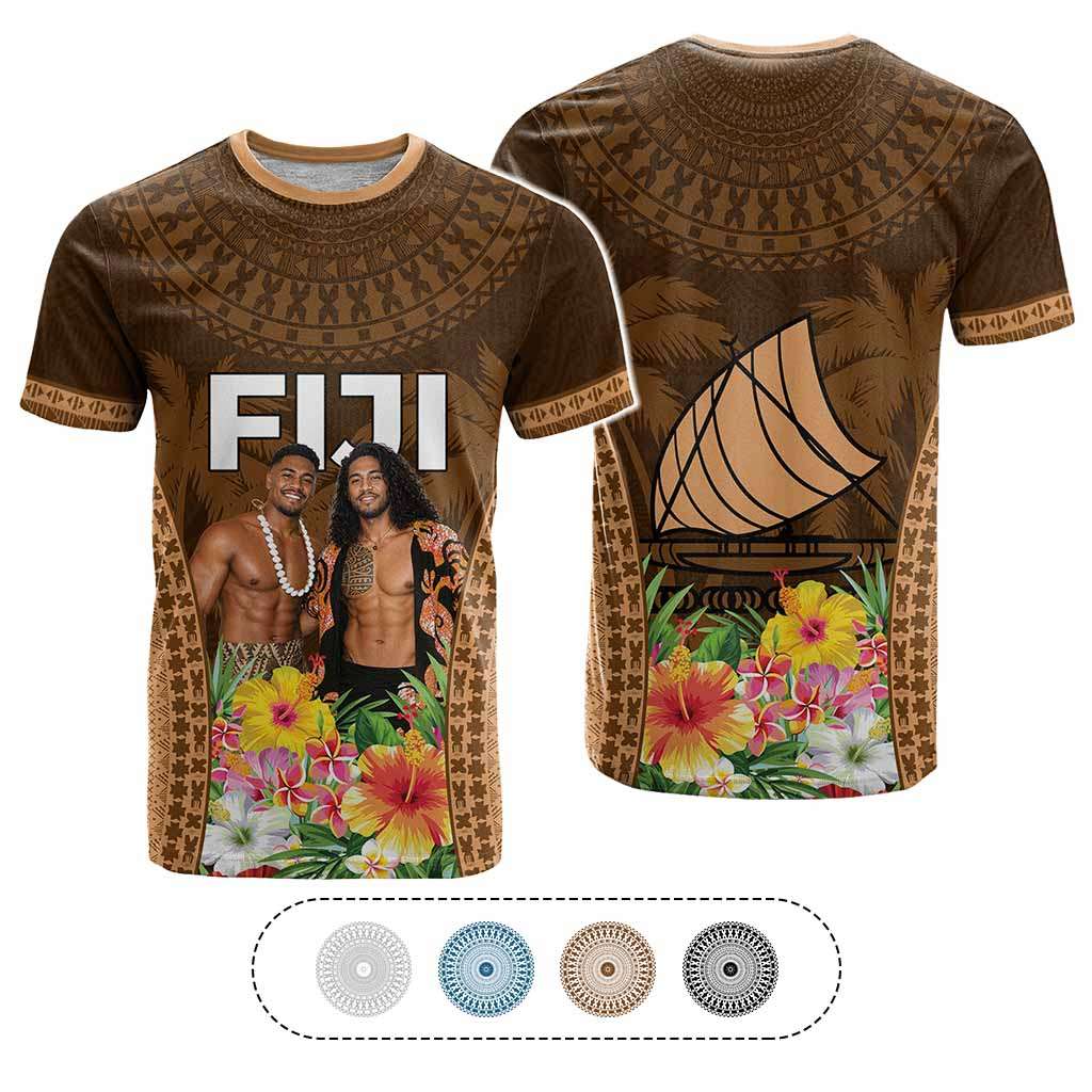 Custom Photo Fiji Day T shirt Tropical Vibes CTM05 Multicolor - Polynesian Pride