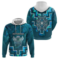 Custom New Zealand Aotearoa Iwi Hoodie Maori Tiki With Poutama Motifs CTM05 - Polynesian Pride