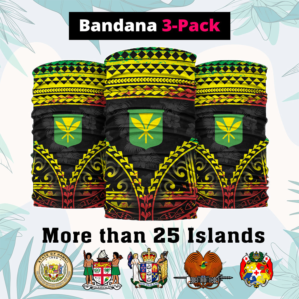 Custom Polynesia Neck Gaiter Coat Of Arms Polynesian Tribal Pattern CTM05